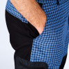 Pantalon barbati in carouri Rapel Outdoor, albastru-negru